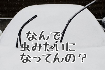 雪の日に車のワイパーを立てる3つの理由 ひと手間で超節約