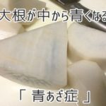 大根が中から青くなる「青あざ症」