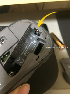 電極が電池に届いてないことがある